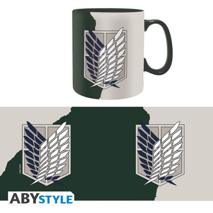 ATTACK ON TITAN - Mug - 460 ml - Emblème S4 - boîte carton x2 V2 - vue 3