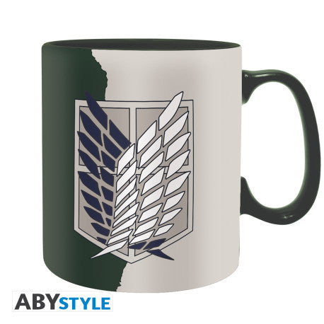 ATTACK ON TITAN - Mug - 460 ml - Emblème S4 - boîte carton x2 V2 - vue 2