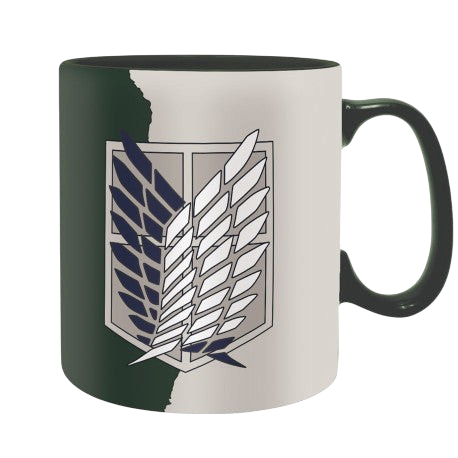 ATTACK ON TITAN - Mug - 460 ml - Emblème S4 - boîte carton x2 V2 - vue 2