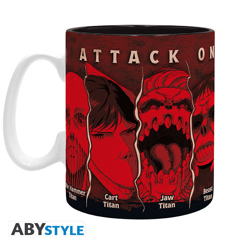 ATTACK ON TITAN - Mug - 460 ml - Les Titans - subli - boîte x2 - vue 3