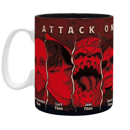 ATTACK ON TITAN - Mug - 460 ml - Les Titans - subli - boîte x2 - vue 3