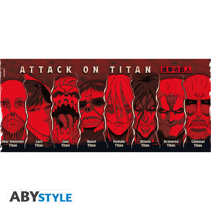 ATTACK ON TITAN - Mug - 460 ml - Les Titans - subli - boîte x2 - vue 4