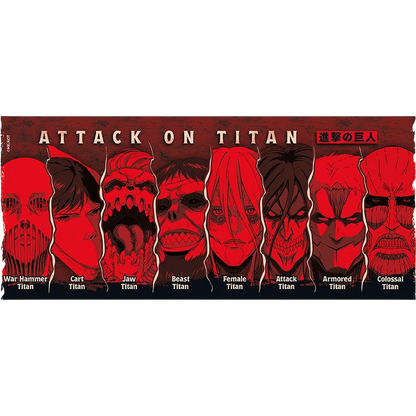 ATTACK ON TITAN - Mug - 460 ml - Les Titans - subli - boîte x2 - vue 4