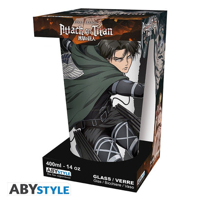 ATTACK ON TITAN - Verre XXL - 400 ml - Levi S4 - x2 - vue 3
