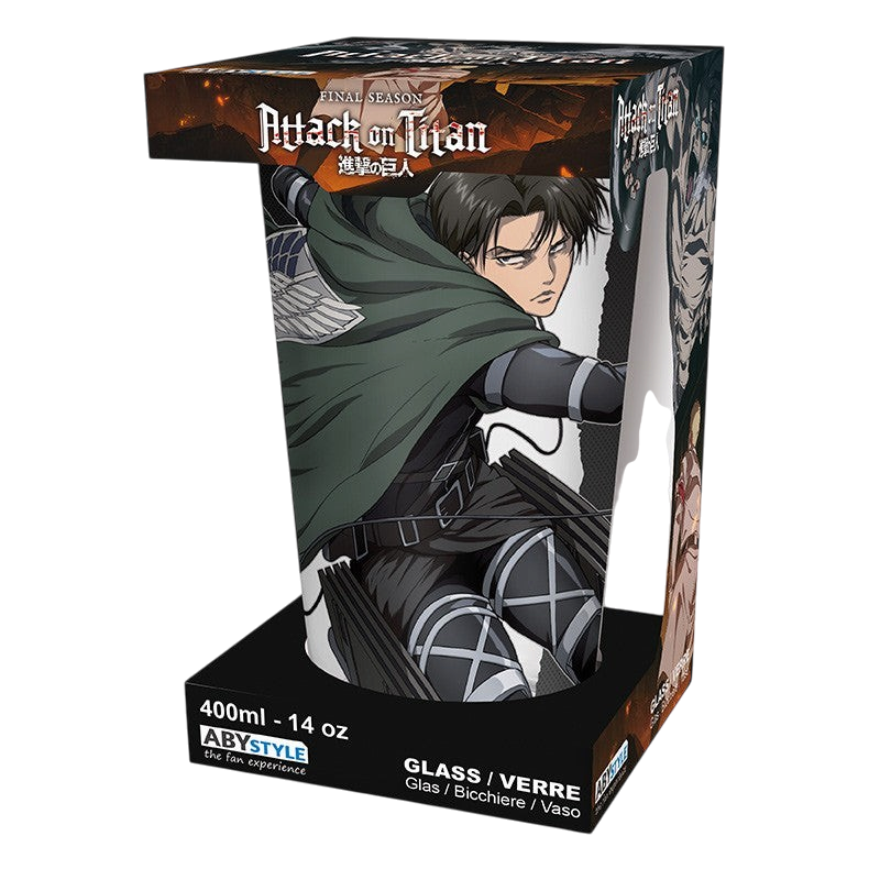 ATTACK ON TITAN - Verre XXL - 400 ml - Levi S4 - x2 - vue 3