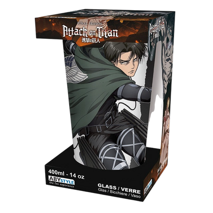 ATTACK ON TITAN - Verre XXL - 400 ml - Levi S4 - x2 - vue 3