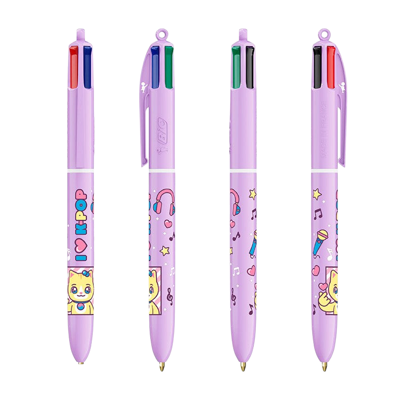 BESPOKE - Capybara Glisse Féérique - Stylo BIC 4 couleurs-Ind ONLYx10 - vue 3