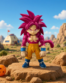 Dragon Ball - Son Goku Mini Super Saiyan 4 - Figurine S.H.Figuarts Bandai