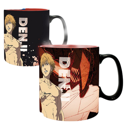 CHAINSAW MAN - Mug Heat Change - 460ml - Denji & Aki - cartonx2