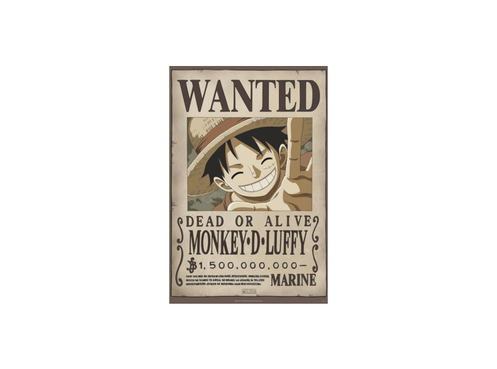 ONE PIECE - Poster Maxi 91,5x61 FSC MIX - Wanted Luffy New 2 - vue 4