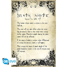 Death Note Poster Maxi 91,5x61 - Règles