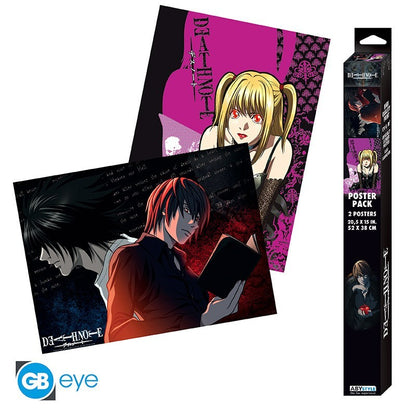 DEATH NOTE - Set 2 Posters Chibi 52x38 - Light & Death Note x4 - vue 4