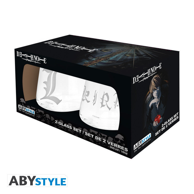 DEATH NOTE - Set de 2 verres Kira & L EUROPE x2