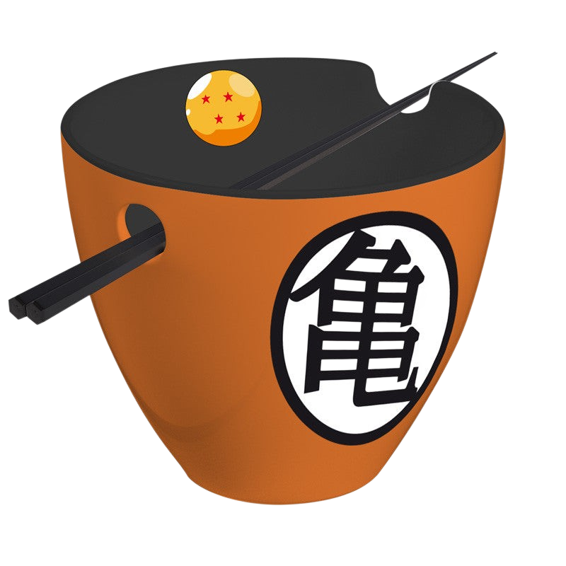 Dragon Ball - Bol à ramen avec baguettes - Symboles Goku
