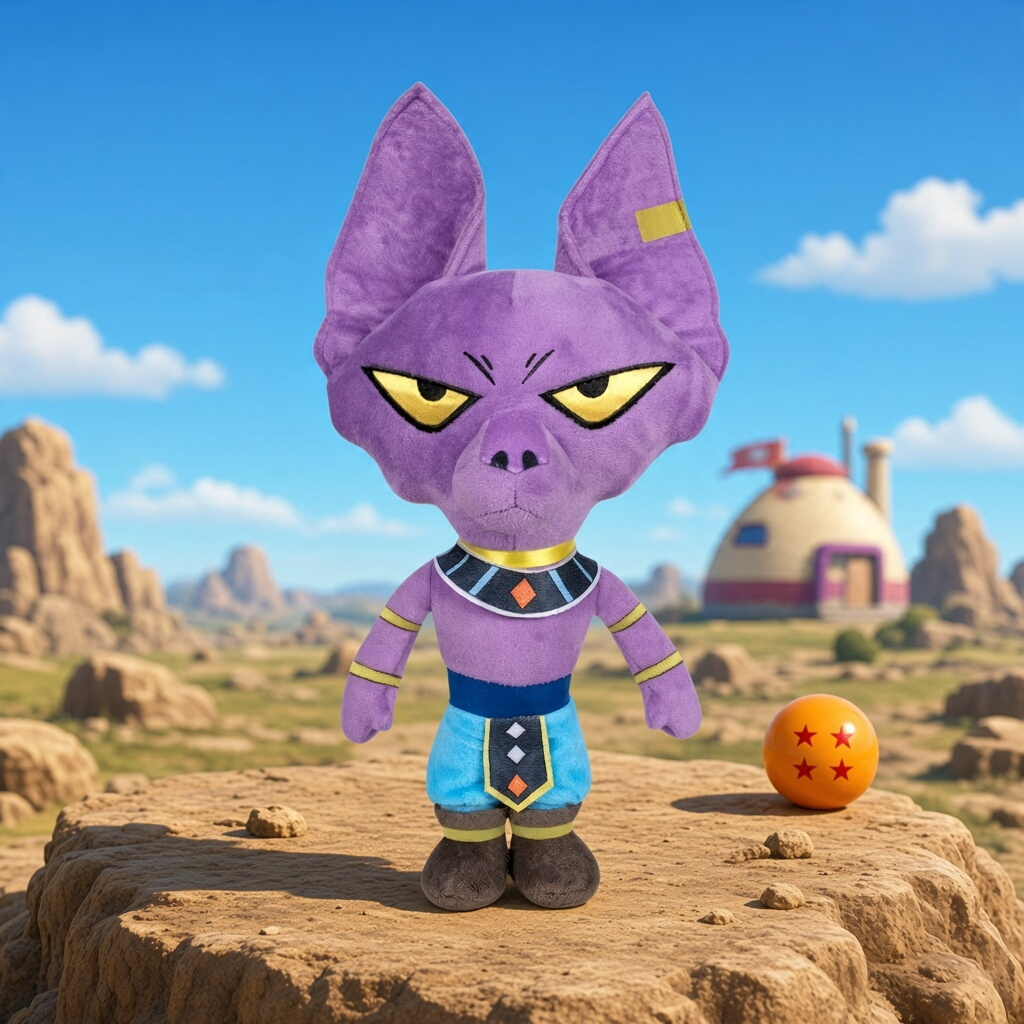 Dragon Ball Super - Peluche - Beerus (31 cm) Nippon Doki