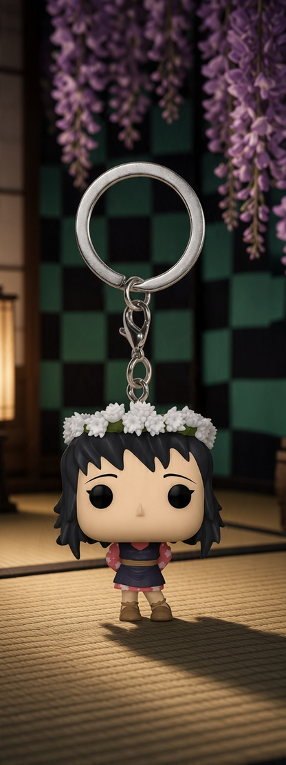 Demon Slayer - Makomo (Couronne de fleurs) - Porte-clé Pocket Pop Funko