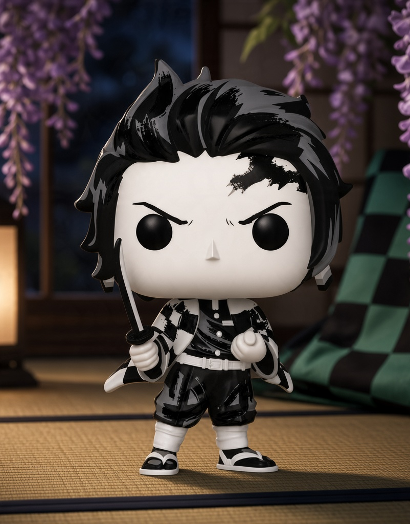 Demon Slayer - Tanjiro (Encre Sumi) - Figurine POP Animation N°2190 Funko