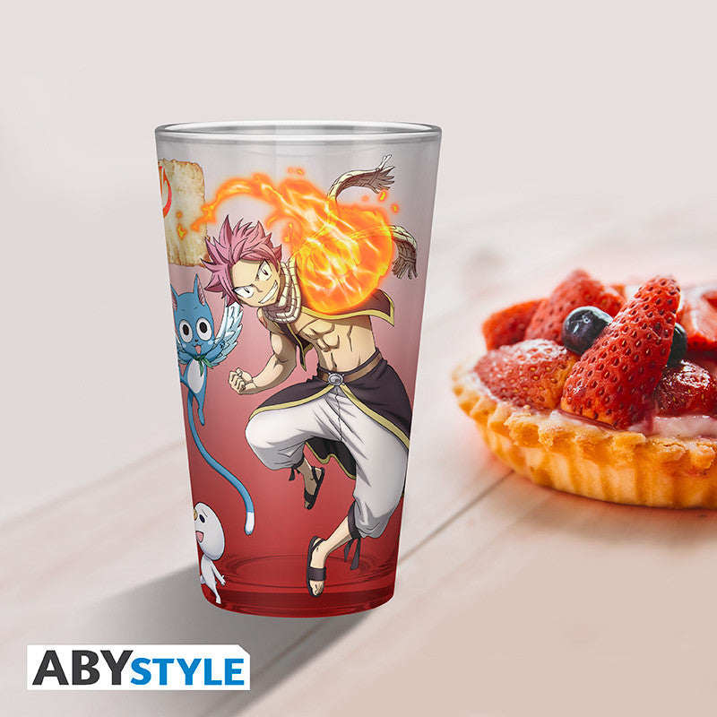 FAIRY TAIL - Verre XXL - 400 ml - Natsu, Lucy, Happy & Plue S7 - x2 - vue 2