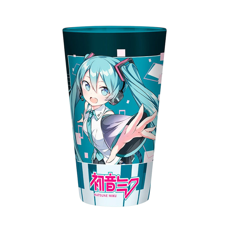 HATSUNE MIKU - Verre XXL - 400 ml - Ville Musicale - boîte x2