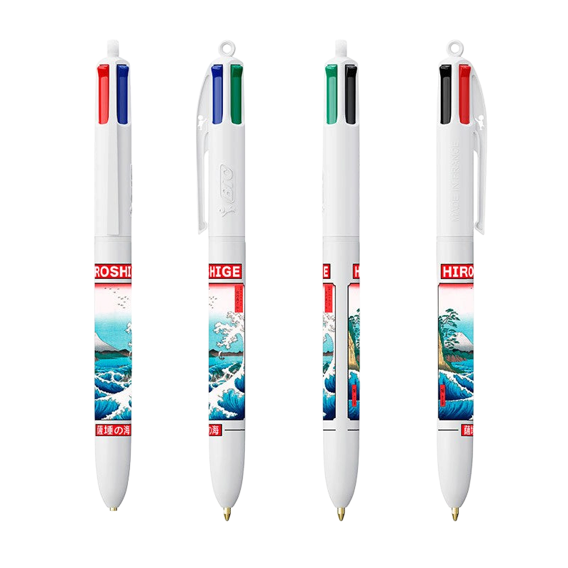 BESPOKE - Hiroshige - Stylo BIC 4 couleurs - Indpendant ONLY x10
