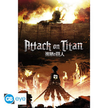 Attack on Titan Poster Maxi 91,5x61 FSC MIX - Prêts à se battre !