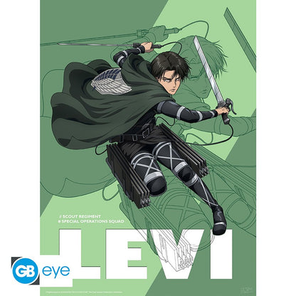 ATTACK ON TITAN - Sticker Vinyl Individuel - Levi - vue 3