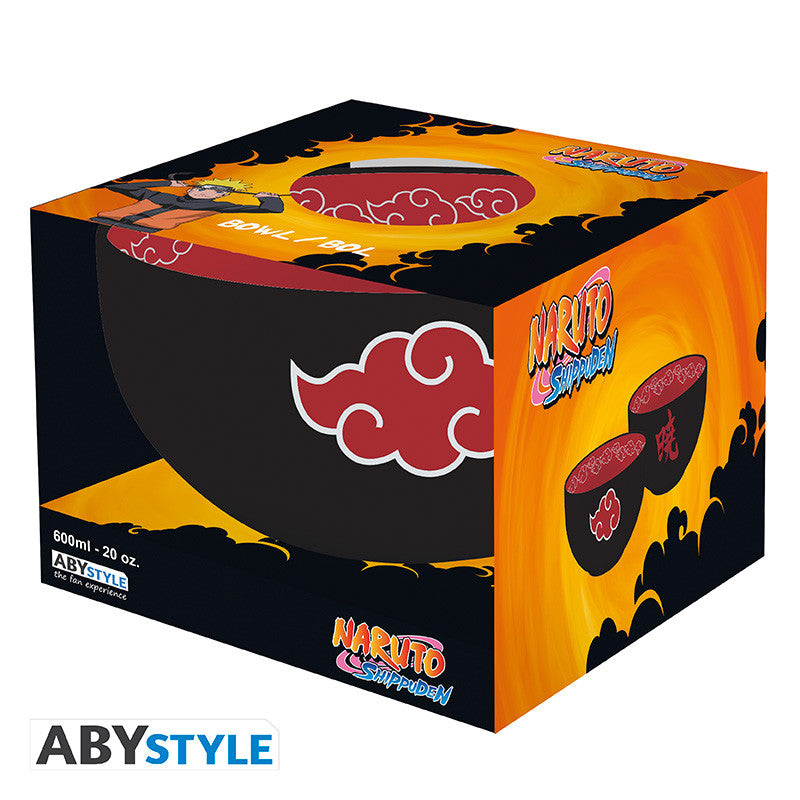 NARUTO SHIPPUDEN - Bol - 600 ml - "Akatsuki" boîte carton x2