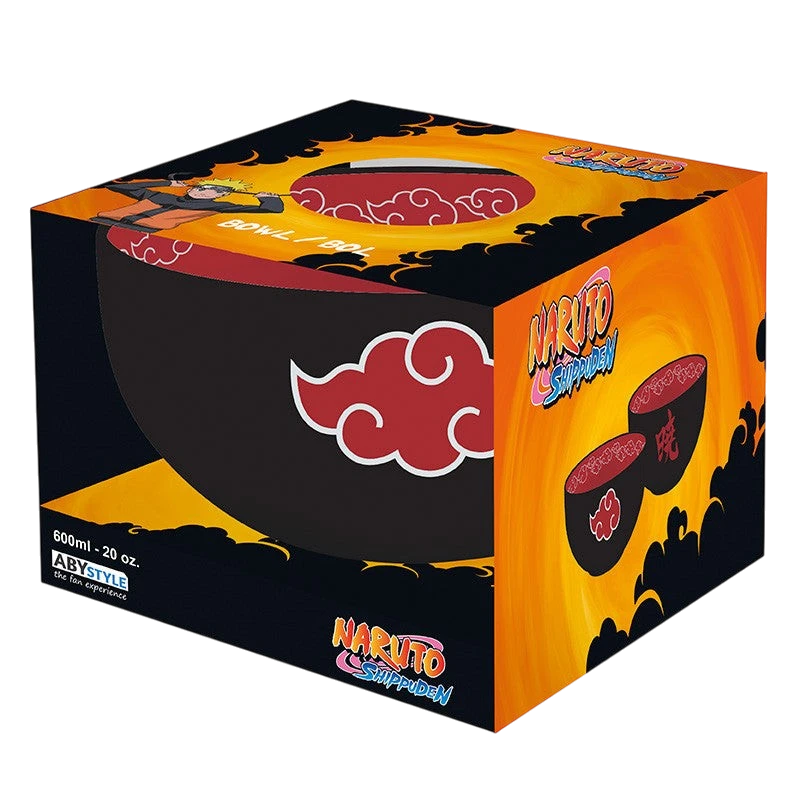 NARUTO SHIPPUDEN - Bol - 600 ml - "Akatsuki" boîte carton x2
