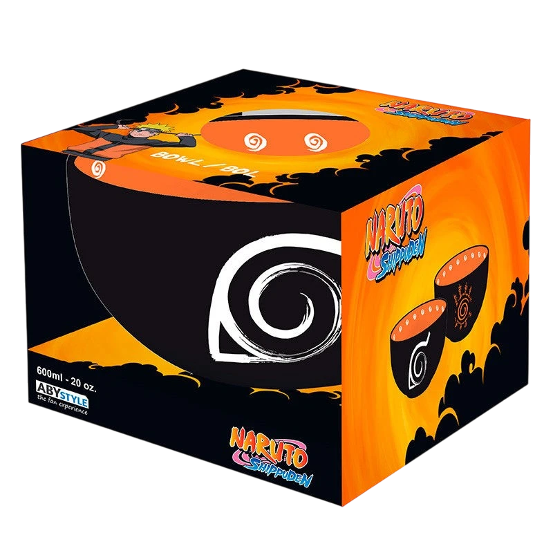 NARUTO SHIPPUDEN - Bol - 600 ml - "Konoha" boîte carton x2
