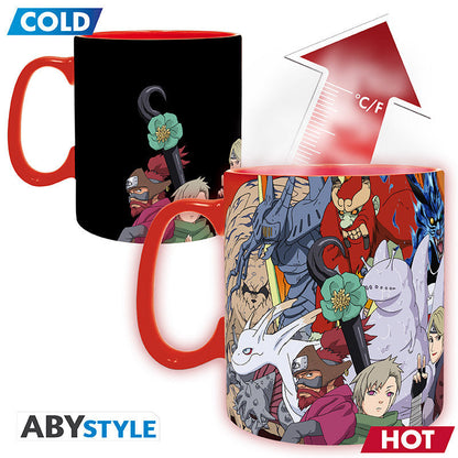NARUTO SHIPPUDEN - Mug Heat Change - 460ml -Bijû&Jinchûriki-carx2  DT