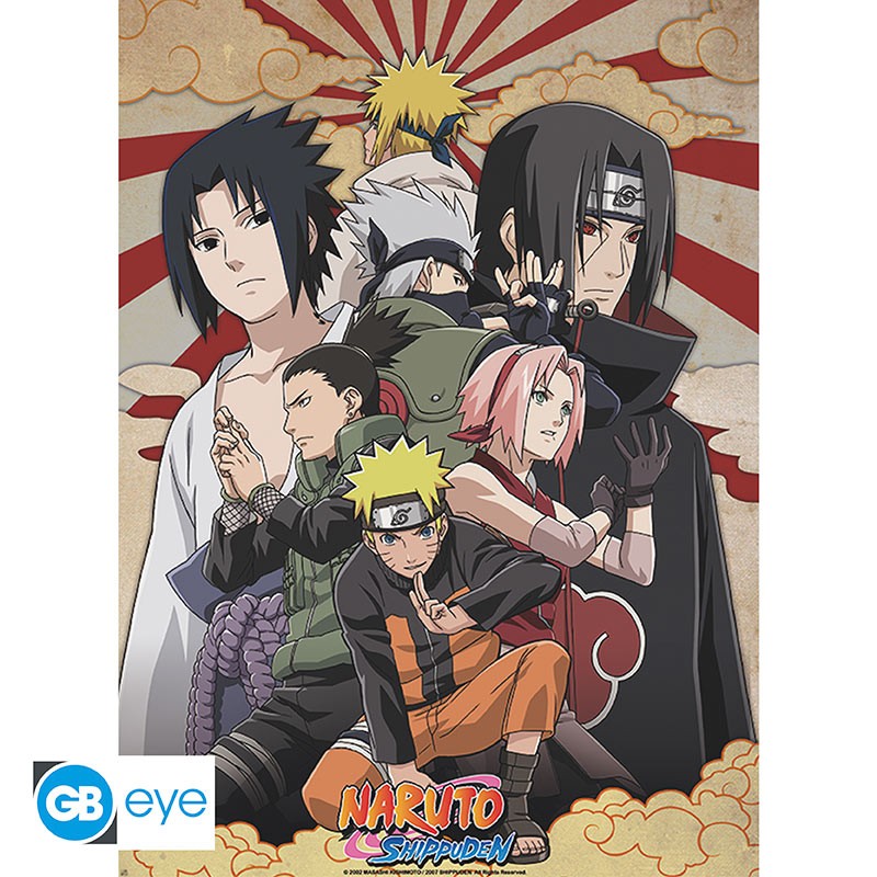 NARUTO SHIPPUDEN - Set 2 Posters Chibi 52x38 - Groupes x4