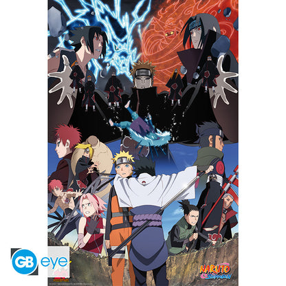 NARUTO SHIPPUDEN - Poster Maxi 91,5x61 - Anniversaire 20 ans - vue 3