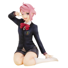 NIPPON DOKI STORE Aira Kagami GEM Palm Size statuette from Dan Da Dan featuring pink hair and a school uniform