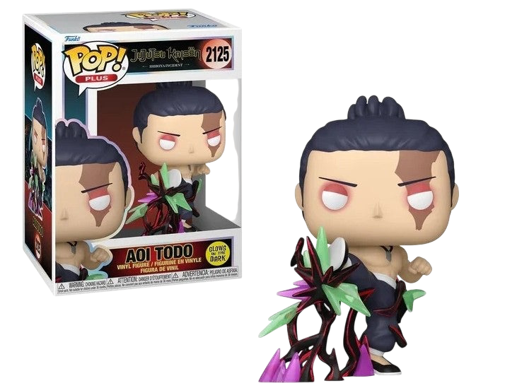 NIPPON DOKI STORE Funko POP Plus Aoi Todo Jujutsu Kaisen vinyl figure with glow in the dark effect in packaging