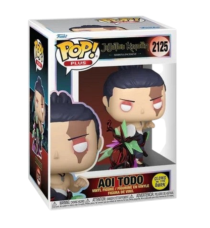 NIPPON DOKI STORE Funko POP Plus Aoi Todo Jujutsu Kaisen vinyl figure with glow in the dark effect in display box