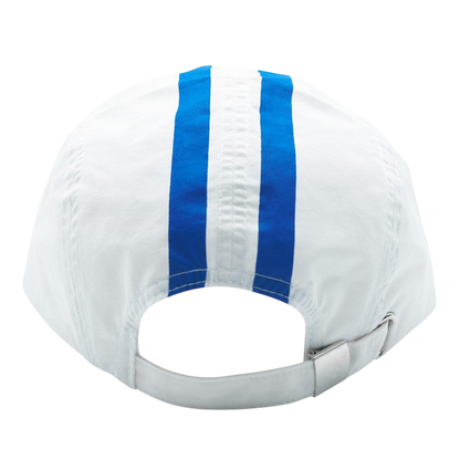 Casquette réplique Marine One Piece blanche et bleue NIPPON DOKI STORE avec sangle réglable