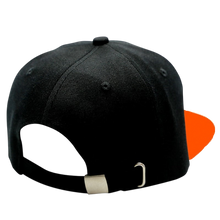 Casquette snapback NIPPON DOKI STORE Naruto noire et orange avec attache métallique réglable