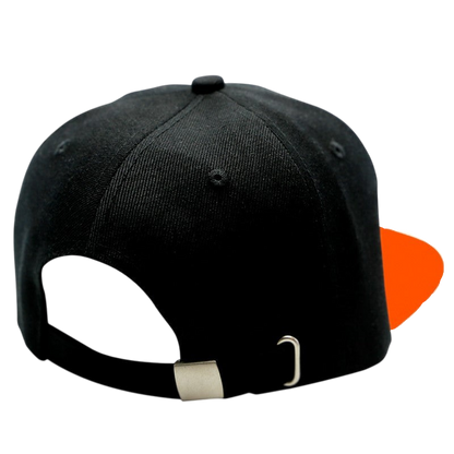 Casquette snapback NIPPON DOKI STORE Naruto noire et orange avec attache métallique réglable