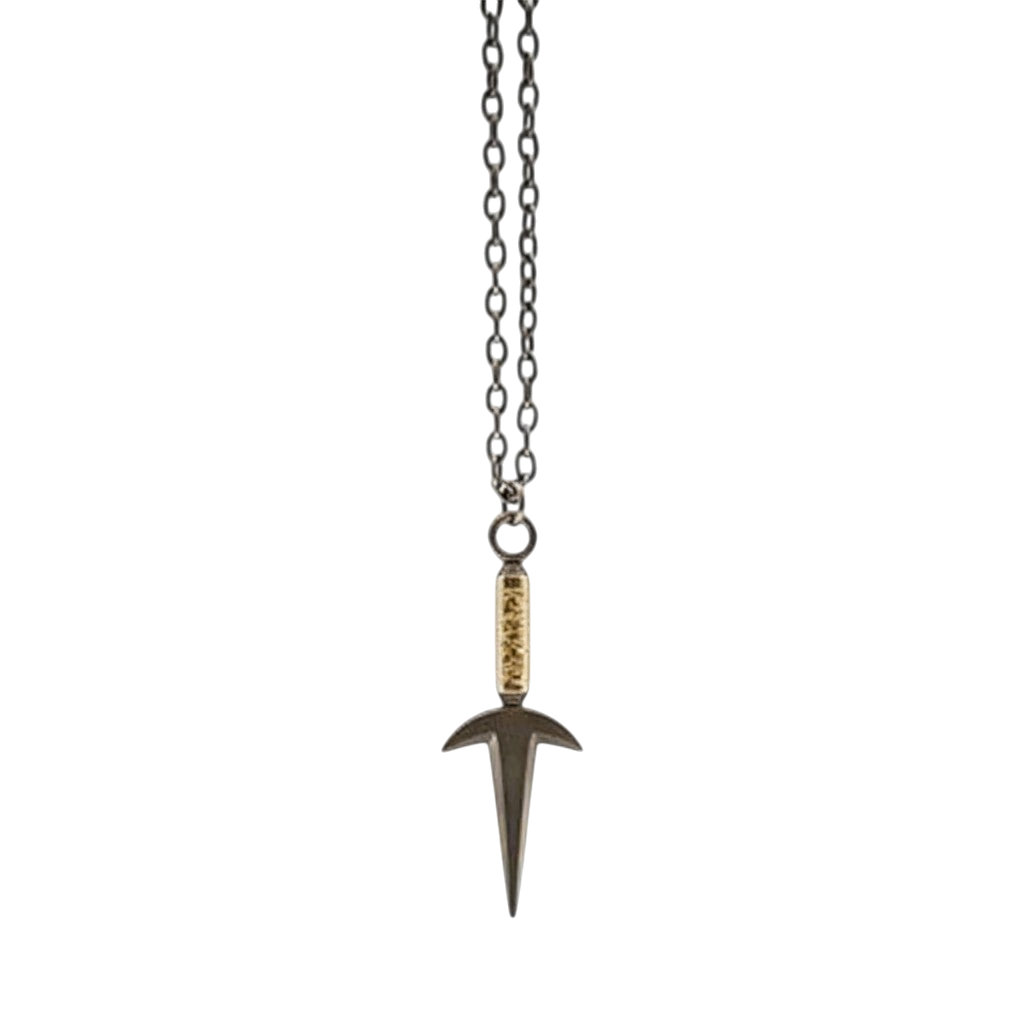 Collier NIPPON DOKI STORE avec pendentif 3D en forme de Kunai de Minato issu de l'univers Naruto