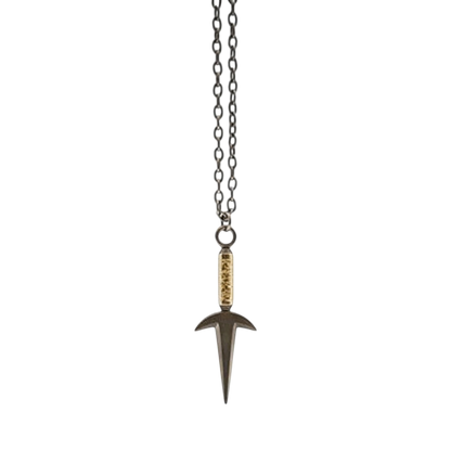 Collier NIPPON DOKI STORE avec pendentif 3D en forme de Kunai de Minato issu de l'univers Naruto