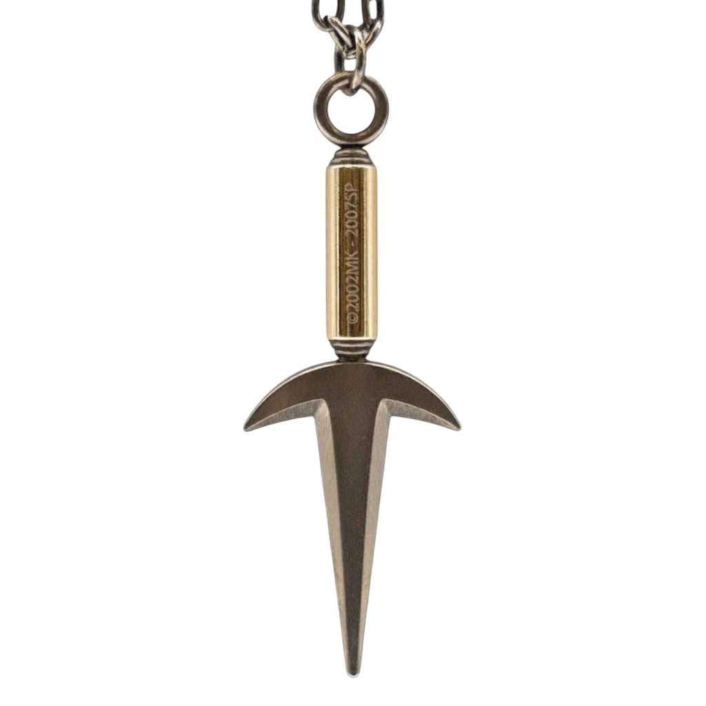Collier NIPPON DOKI STORE avec pendentif 3D en forme de Kunai de Minato sous licence officielle Naruto