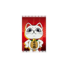 NIPPON DOKI STORE Dan Da Dan Turbo Granny magnet featuring a stylized cat character on a red patterned background