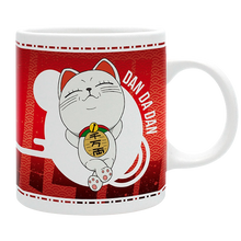 NIPPON DOKI STORE Dan Da Dan ceramic mug featuring Turbo Granny character in red and white design
