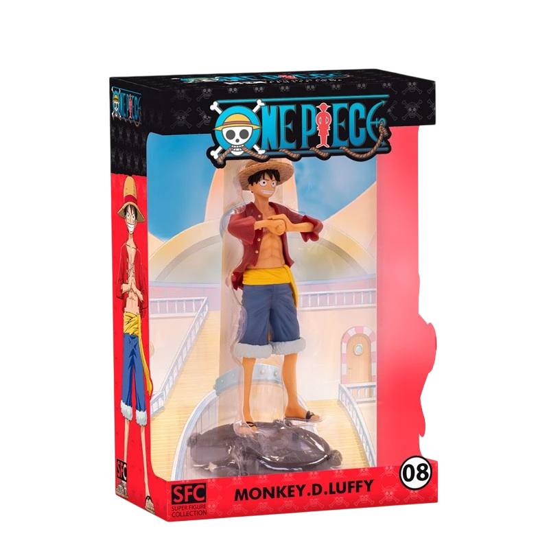Figurine officielle ABYstyle Monkey D. Luffy de One Piece dans sa boîte de collection NIPPON DOKI STORE