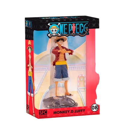 Figurine officielle ABYstyle Monkey D. Luffy de One Piece dans sa boîte de collection NIPPON DOKI STORE