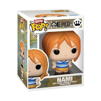 Figurine Funko Bitty Pop Nami de One Piece dans sa boîte de collection NIPPON DOKI STORE