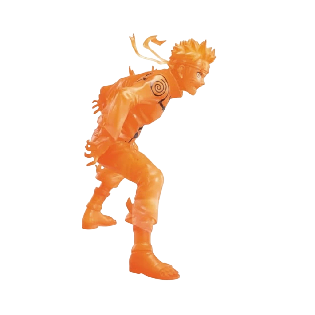 Figurine NIPPON DOKI STORE Naruto Uzumaki Vibration Stars en mode chakra orange translucide de 15 cm