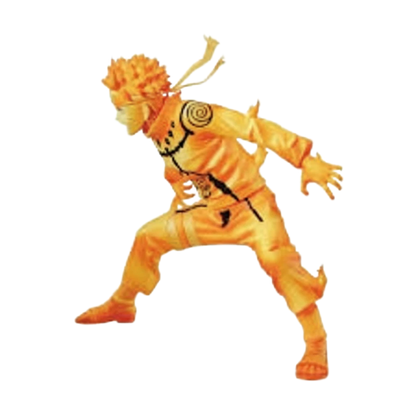 Figurine NIPPON DOKI STORE Naruto Uzumaki Vibration Stars en mode chakra orange dynamique de 15 cm