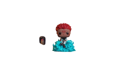 Figurine Funko POP Deluxe NIPPON DOKI STORE Ryomen Sukuna de Jujutsu Kaisen sur son socle diorama bleu