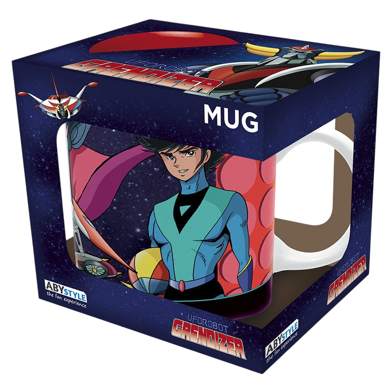 NIPPON DOKI STORE Goldorak Alcor ceramic mug in branded display box featuring anime character artwork